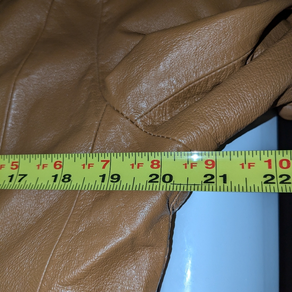 Metrostyle Brown Leather Blazer Vintage - Picture 7 of 7
